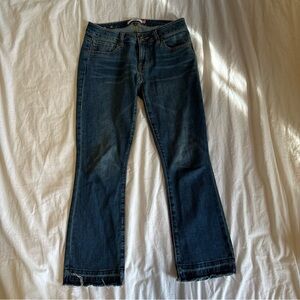 Women’s Cabi Kick It Crop Blue Jeans Bootcut Size 2